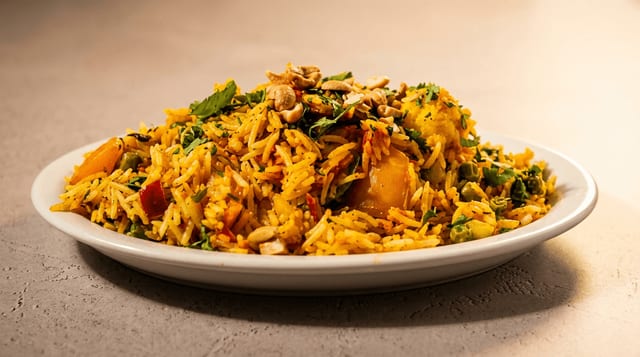 Vegetable Biryani.